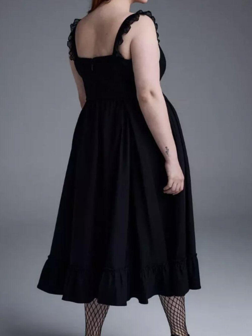 TORRID DEEP BLACK NIGHTFALL CORSET MAXI DRESS 18 - Picture 10 of 13